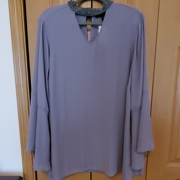 Lane Bryant Tops - Lane Bryant Choker-neck Blouse